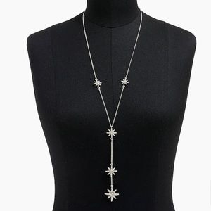 J. Crew Factory Crystal Star Lariat Necklace NWT